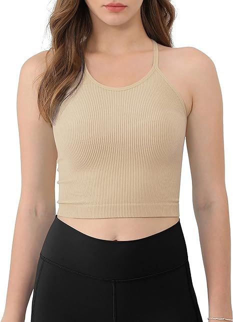 Rib - knit Cropped Tank Top - Yorkn Inc✅