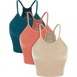 Rib - knit Cropped Tank Top - Yorkn Inc✅