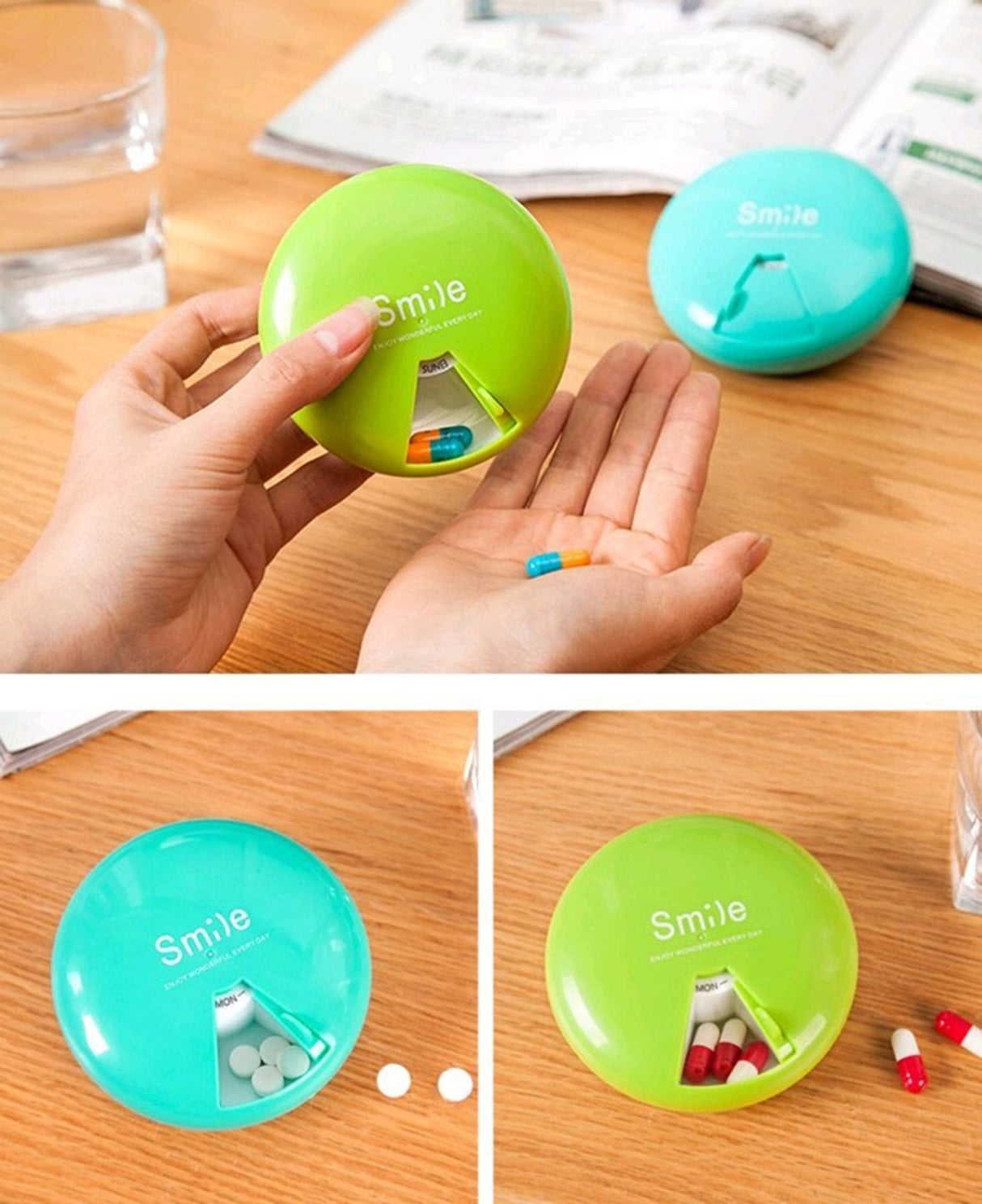 Rotation Type Pill Box - Yorkn Inc✅