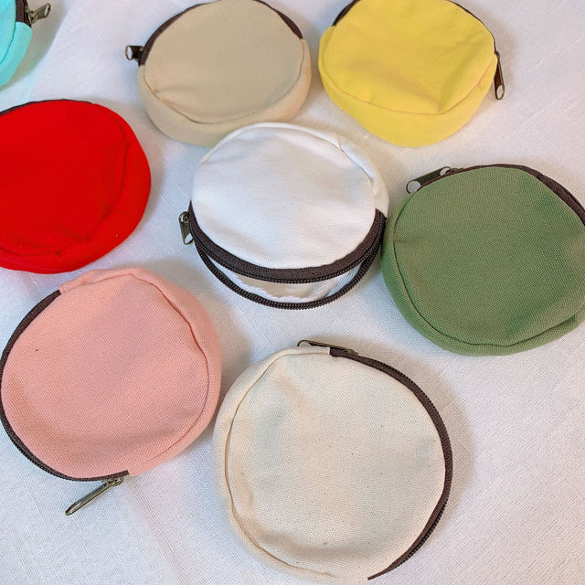 Round Canvas Coin Pouch - Yorkn Inc✅