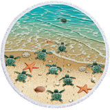 Round Microfiber Beach Towel - Yorkn Inc✅