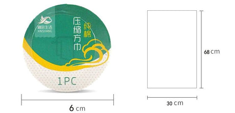 Round Shape Compressed Towel - Yorkn Inc✅