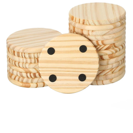 Round Wood Coaster - Yorkn Inc✅