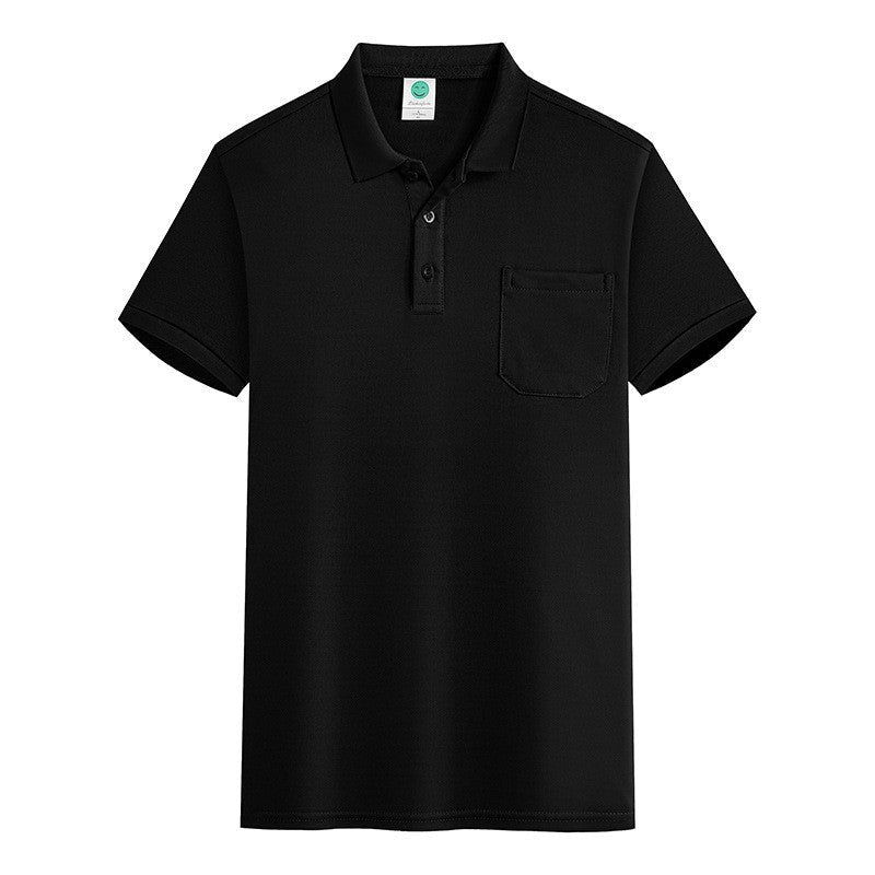 Short Sleeve Polo Shirt With Pocket - Yorkn Inc✅