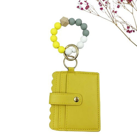 Silicone Beads Bracelet With Cards Wallet - Yorkn Inc✅