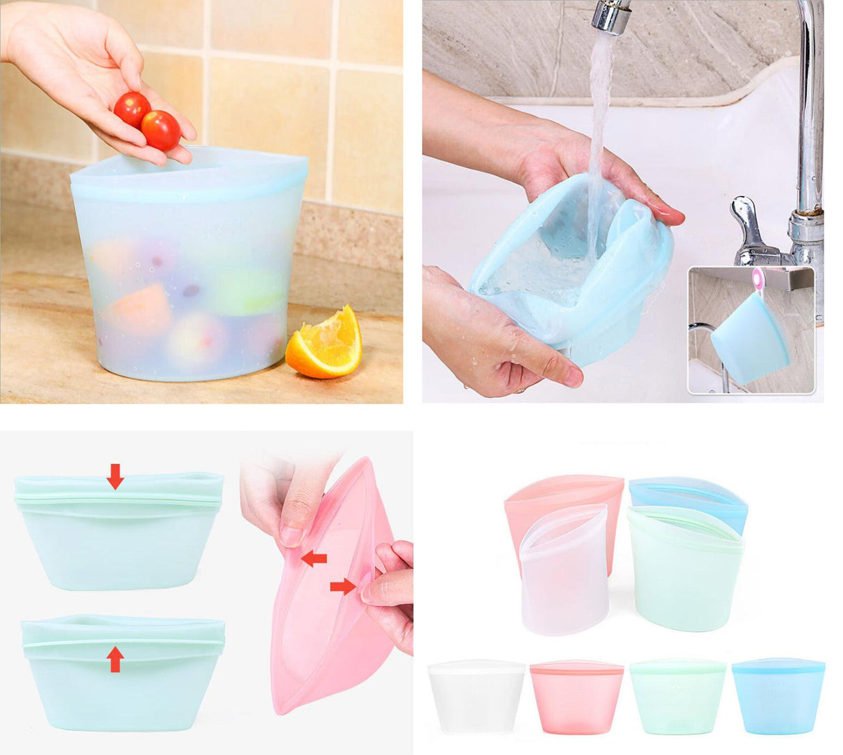 Silicone Food Storage Bag - Yorkn Inc✅