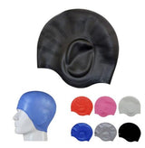 Silicone Swim Caps With Ear Pouches For Long Hair - Yorkn Inc✅
