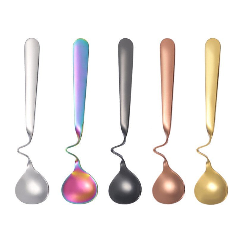 Silver Stainless Steel Honey Jam Spoon - Yorkn Inc✅