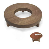 Size 9 Football With Wooden Display Stand - Yorkn Inc✅