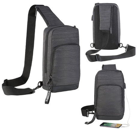 Sling Bag With Usb Port - Yorkn Inc✅