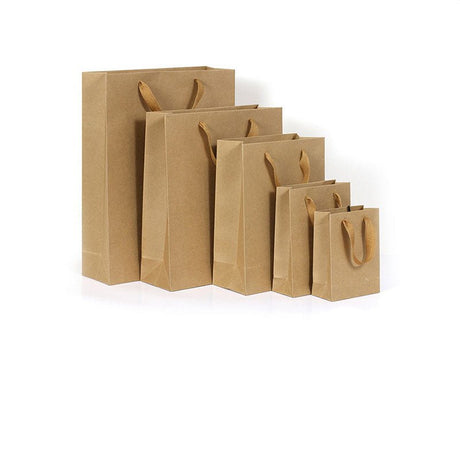 Small Kraft Paper Tote Bag With Handle - Yorkn Inc✅