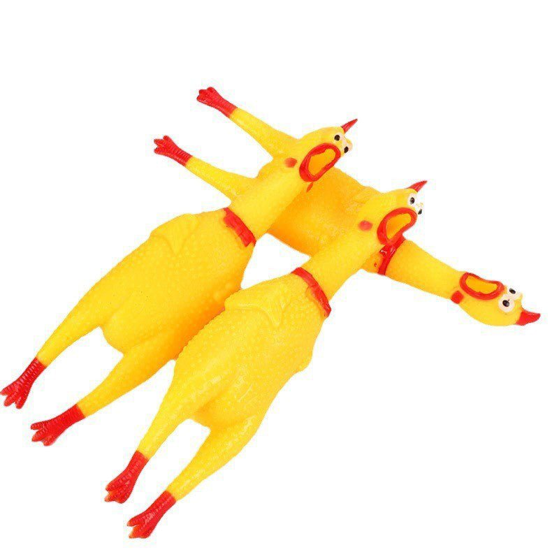 Small Rubber Chicken Squeeze Toy - Yorkn Inc✅