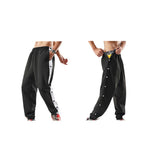 Snap - button Side - slit Casual Pants - Yorkn Inc✅