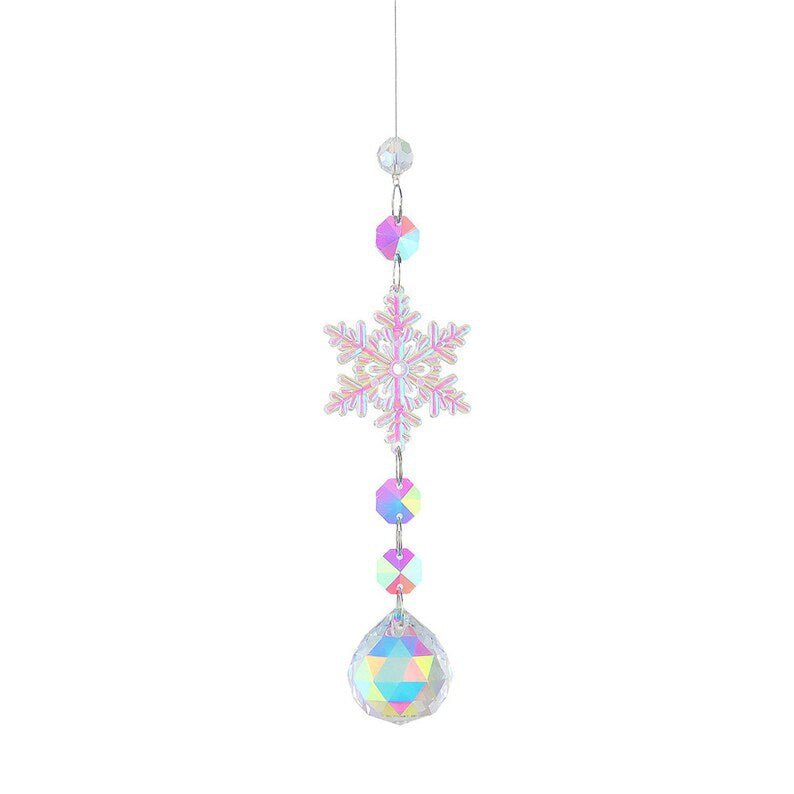 Snow Ball Crystal Prism Pendant - Yorkn Inc✅