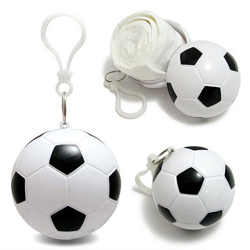 Soccer Key Ring With Rain Poncho - Yorkn Inc✅
