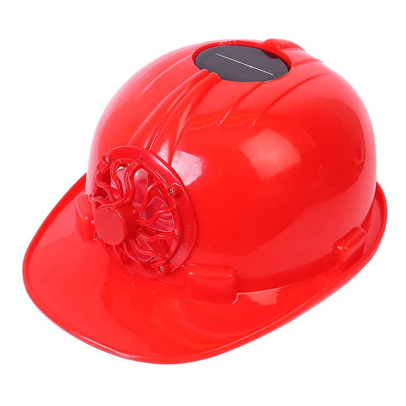 Solar Powered Cooling Fan Safety Helmet - Yorkn Inc✅