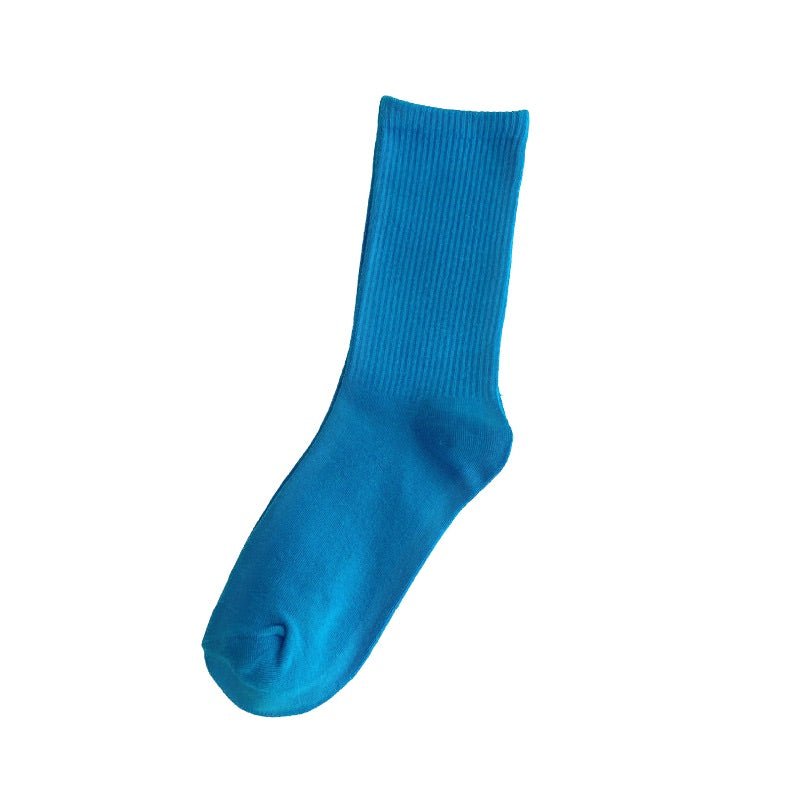 Solid Color Cotton Socks - Yorkn Inc✅