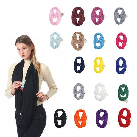 Solid Color Infinity Scarf - Yorkn Inc✅