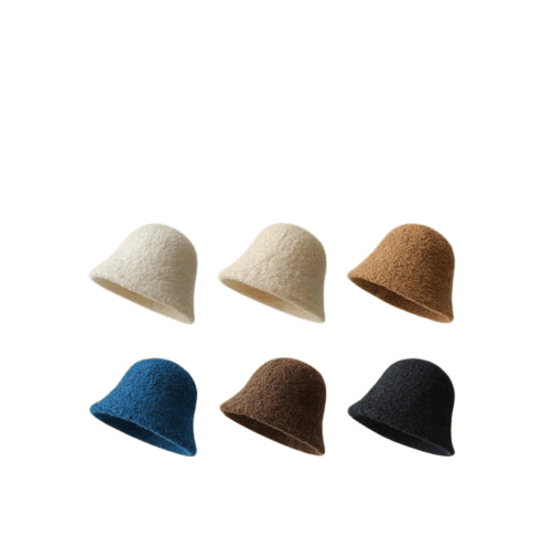 Solid Color Winter Bucket Hat - Yorkn Inc✅