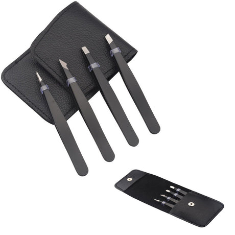 Stainless Steel Eyebrow Tweezers Set - Yorkn Inc✅