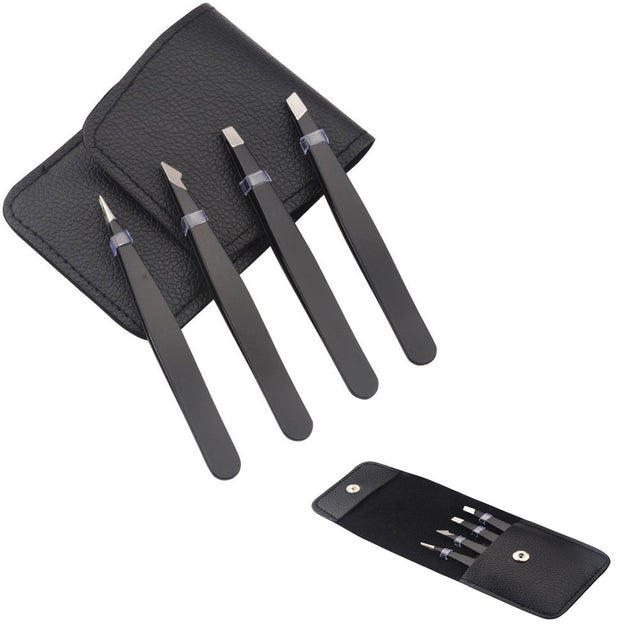 Stainless Steel Eyebrow Tweezers Set - Yorkn Inc✅