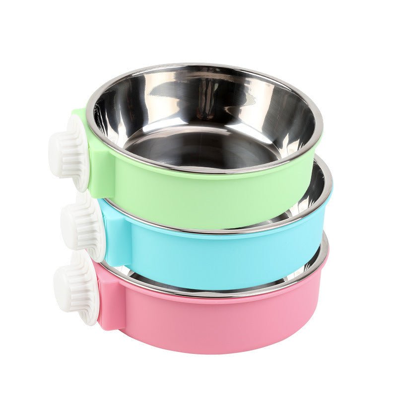 Stainless Steel Hanging Pet Bowl - Yorkn Inc✅