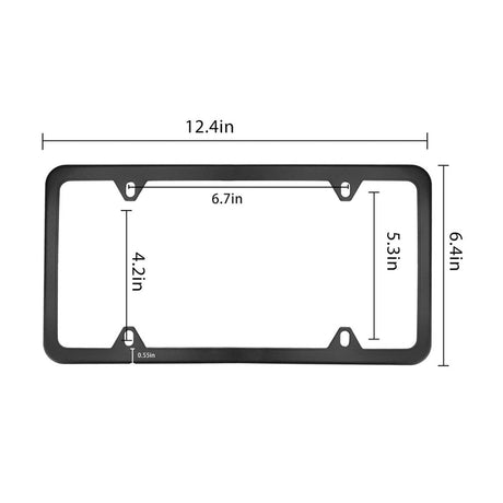 Stainless Steel License Plate Frame - Yorkn Inc✅