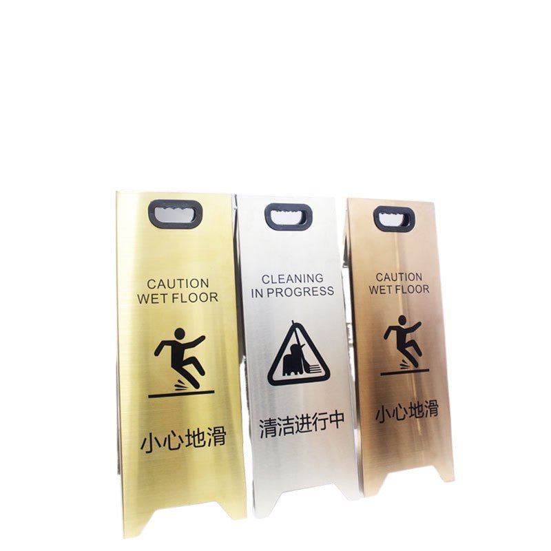Stainless Steel Safety Warning Sign - Yorkn Inc✅