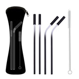 Stainless Steel Straw Set With Silicon - Yorkn Inc✅