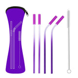 Stainless Steel Straw Set With Silicon - Yorkn Inc✅