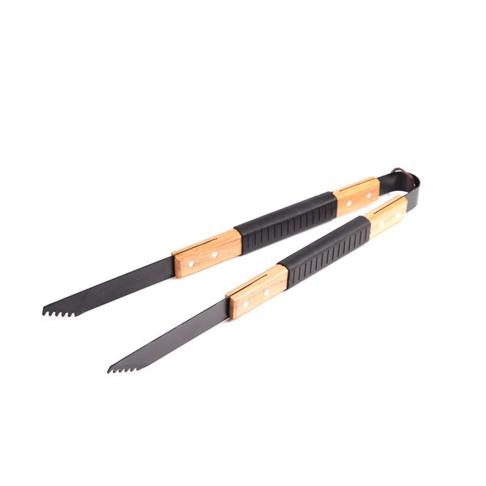 Stainless Steel Tongs With Wood Handle - Yorkn Inc✅