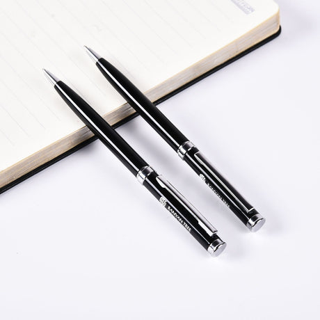 Stainless Steel Twist Ballpoint Pen - Yorkn Inc✅