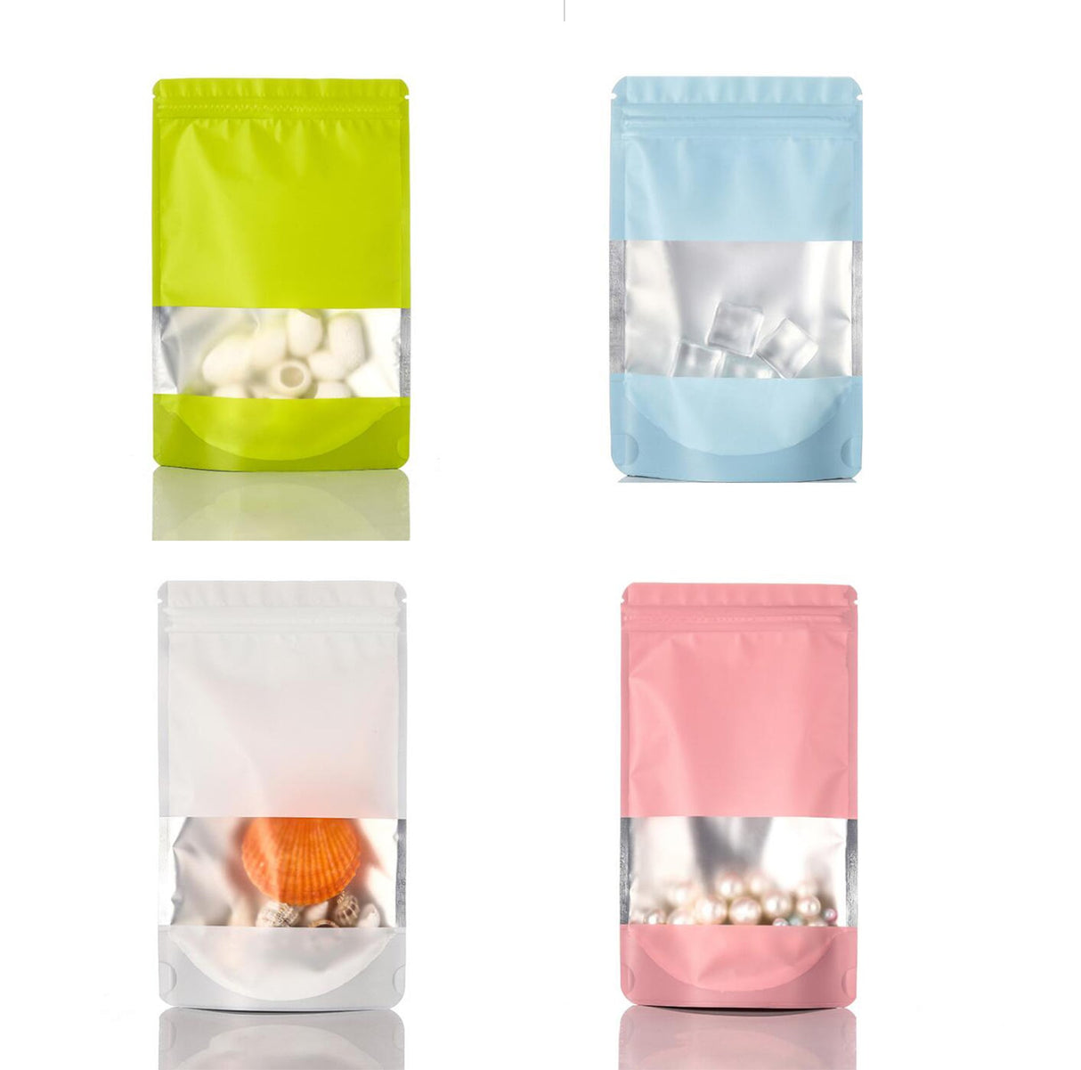 Stand Aluminum Pouch With Window - Yorkn Inc✅