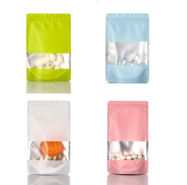 Stand Aluminum Pouch With Window - Yorkn Inc✅