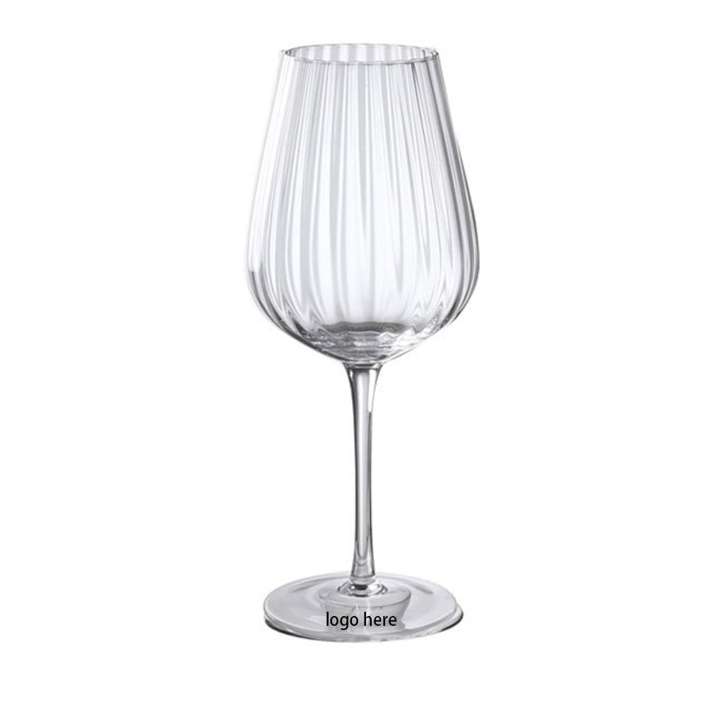 Striped Promotional Red Wine Glass - Yorkn Inc✅