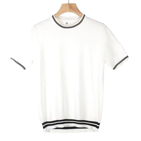 Striped Short - sleeve Shirt - Yorkn Inc✅