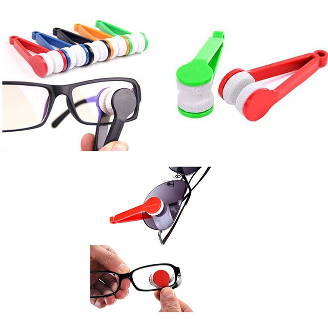 Sunglasses Eyeglass Microfiber Spectacles Cleaner Brush - Yorkn Inc✅