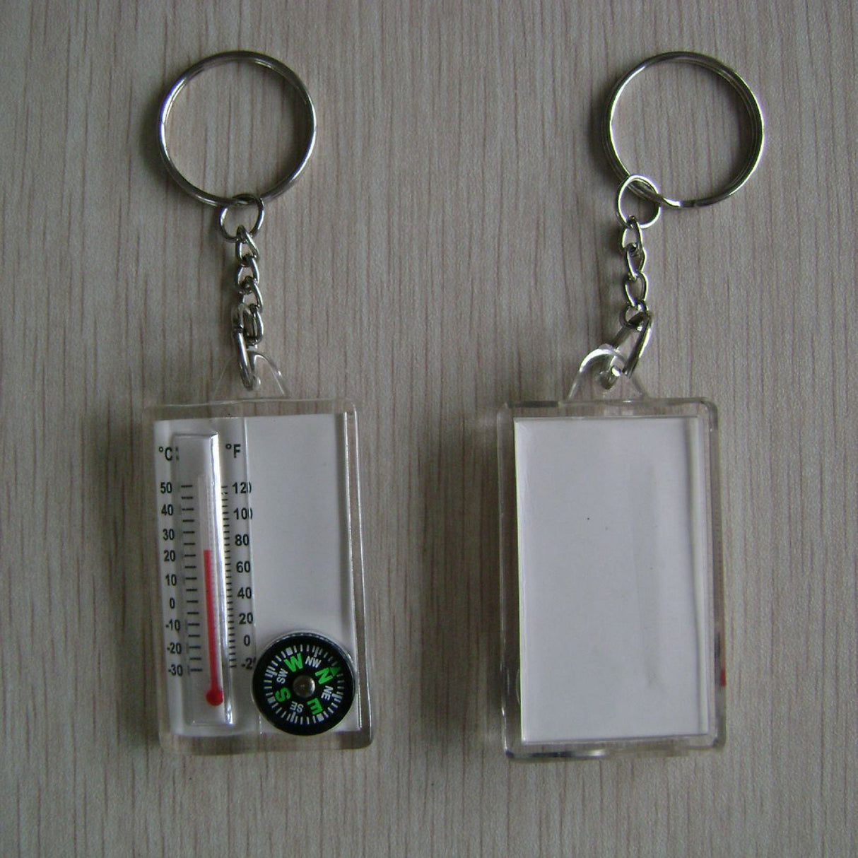 Thermometer Compass Key Chain Key Tag - Yorkn Inc✅