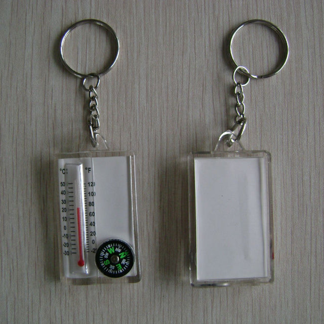 Thermometer Compass Key Chain Key Tag - Yorkn Inc✅