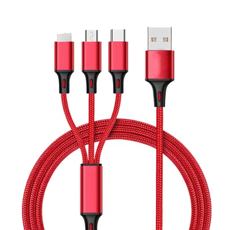 Three - in - one Mobile Phone Charging Cable - Yorkn Inc✅