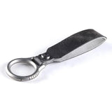 Titanium Alloy Ring Leather Keychain - Yorkn Inc✅