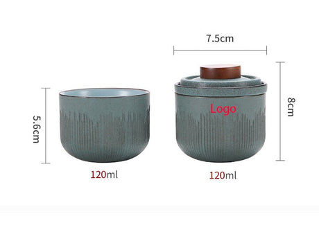 Travel Ceramic Tea Cup Set - Yorkn Inc✅