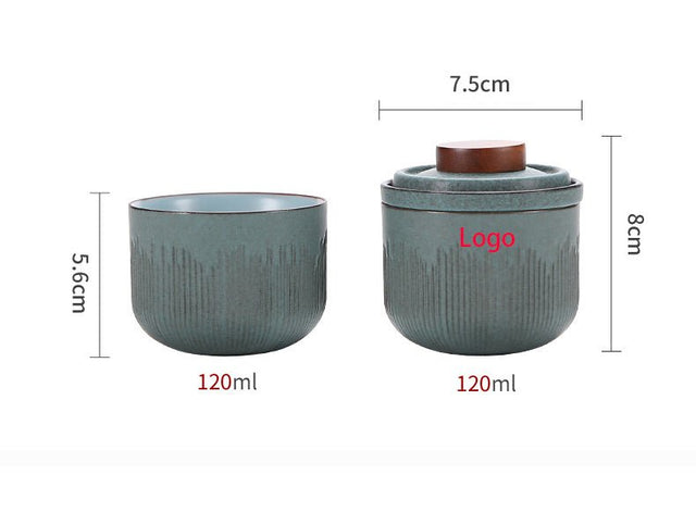 Travel Ceramic Tea Cup Set - Yorkn Inc✅