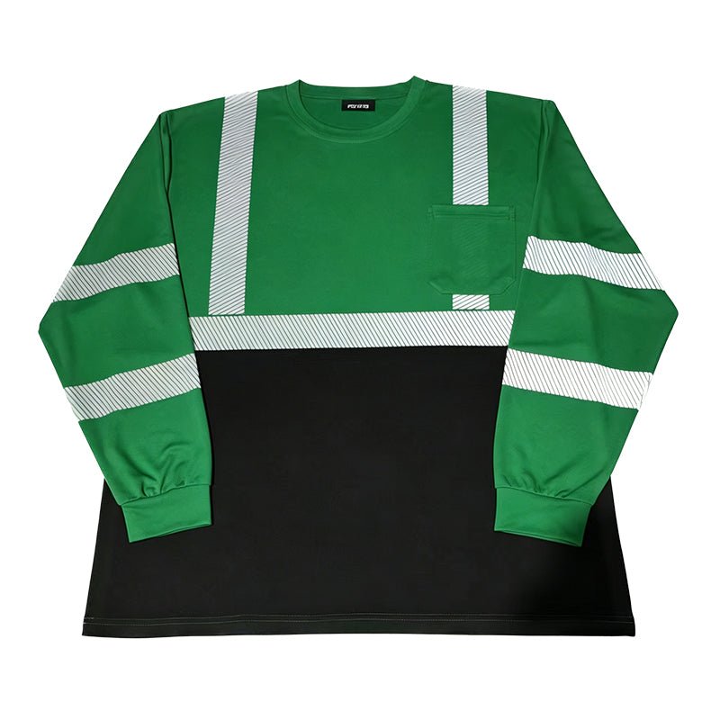 Two-tone Long Sleeve Reflective Work T-shirt - Yorkn Inc✅