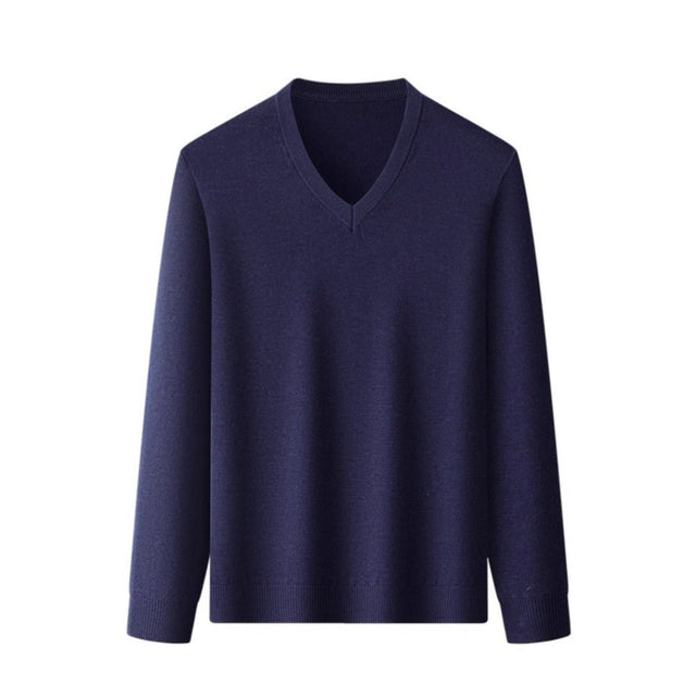 V - neck Acrylic Knit Sweater - Yorkn Inc✅