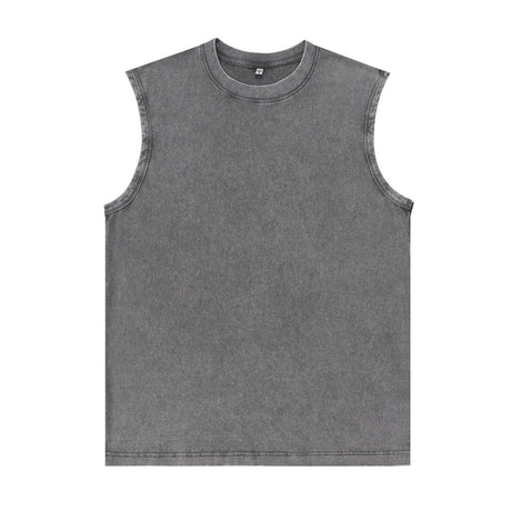 Vintage Washed Sleeveless Tank Top - Yorkn Inc✅