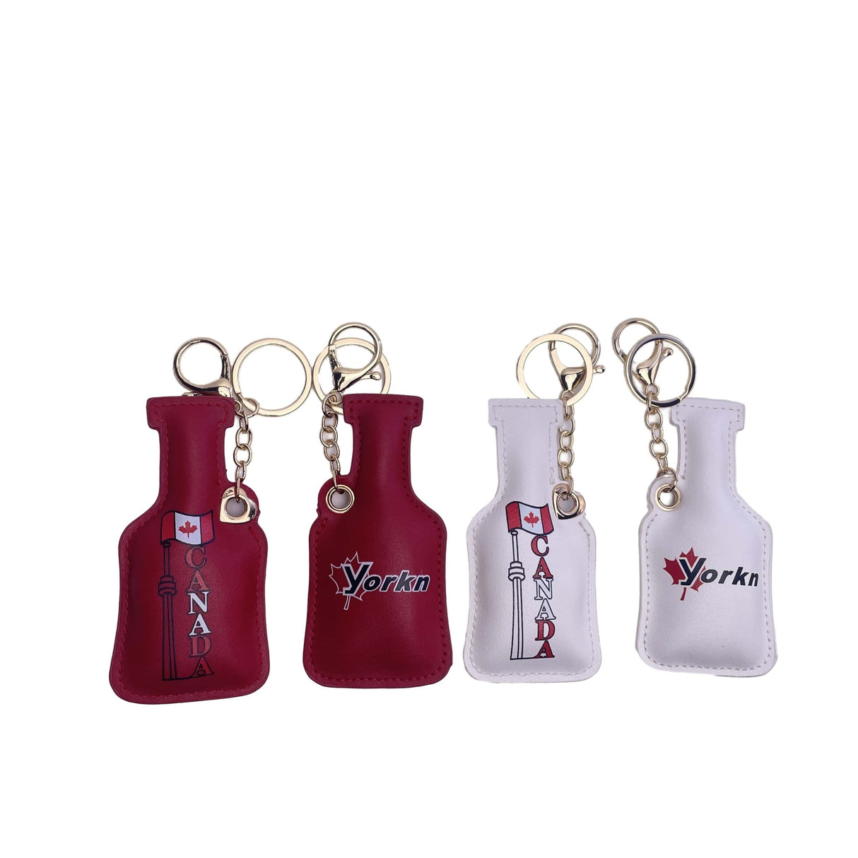 Water Bottle Shape Leather Keychain Charm - Yorkn Inc✅