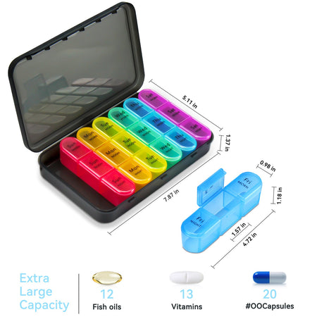 Weekly Pill Organizer Case - Yorkn Inc✅