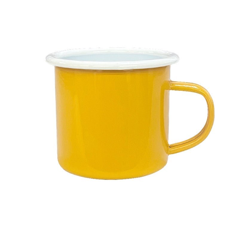 White Edged Enamel Mug - Yorkn Inc✅