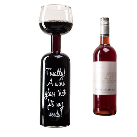 Wine Bottle Glass - Yorkn Inc✅